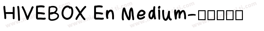 HIVEBOX En Medium字体转换